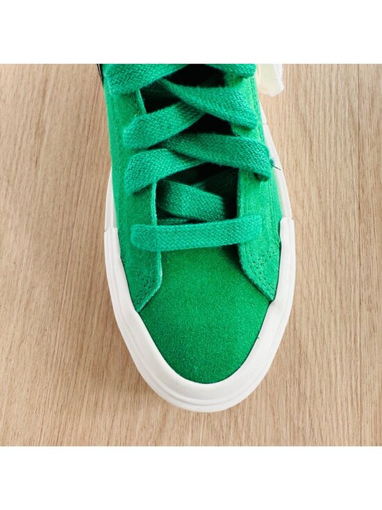 ⭐Converse Ctas Cruise Hi Platform Men Shoes 6 Canvas Suede Green Sneaker A10239C